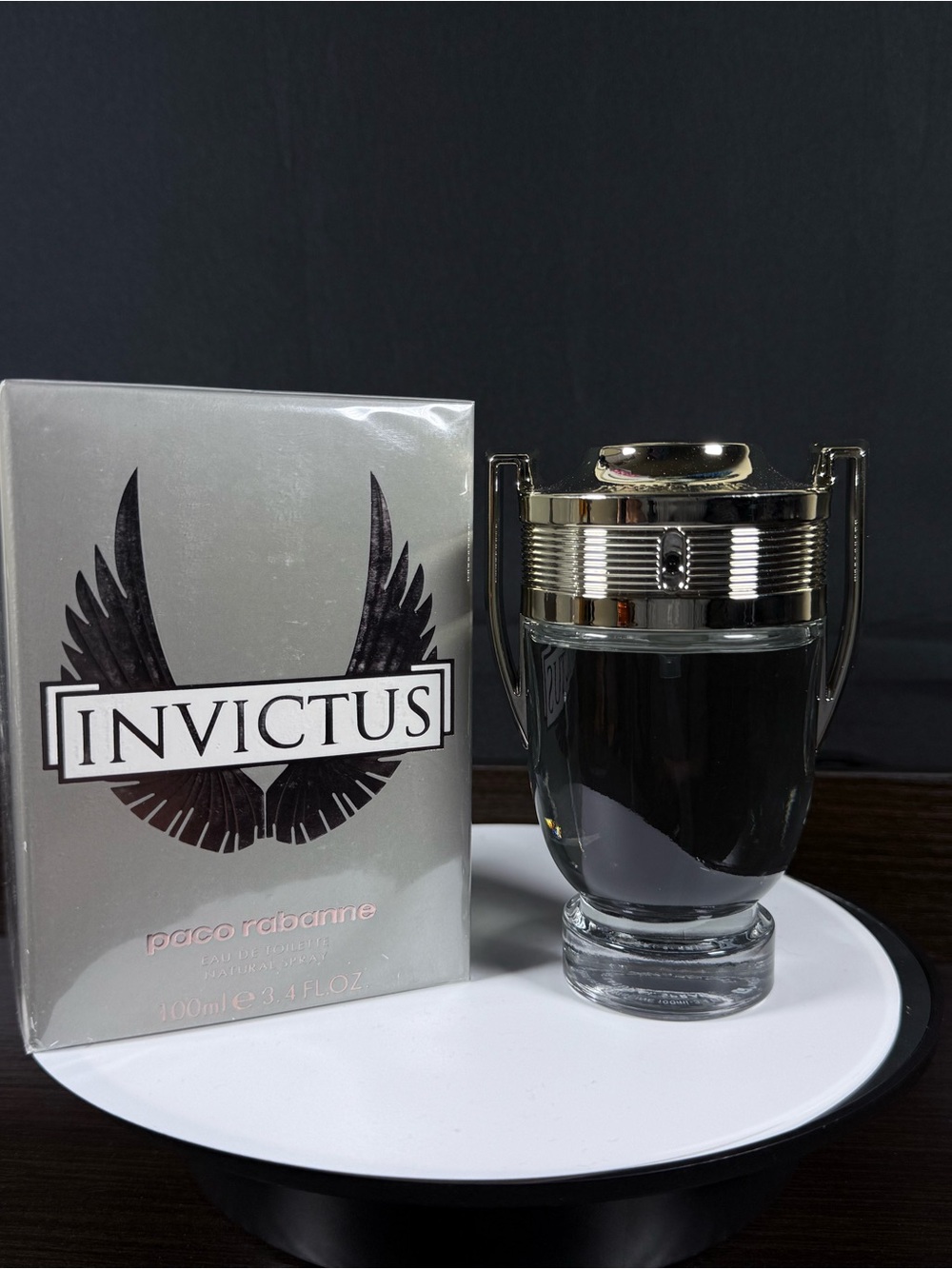 Paco Rabanne Invictus Trophy Bottle - Black & Gold